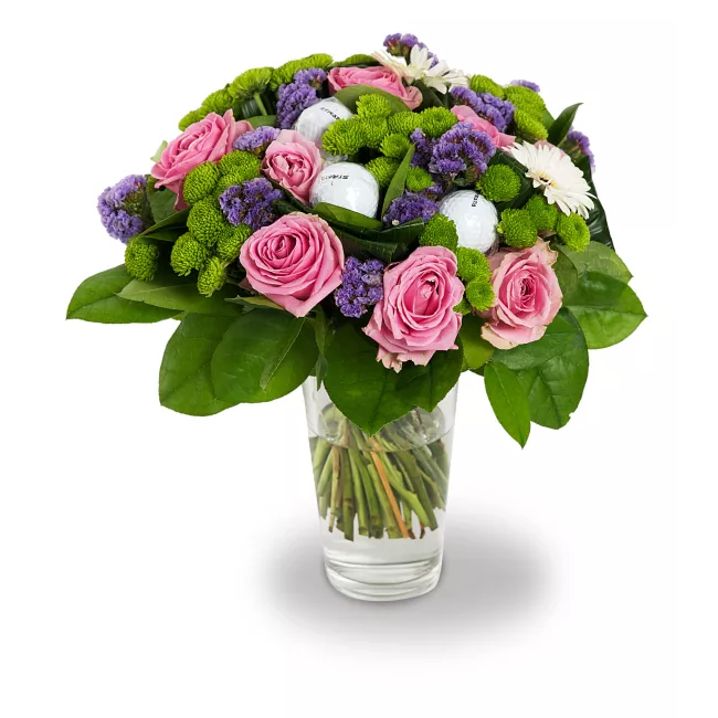 Bouquet with golf balls